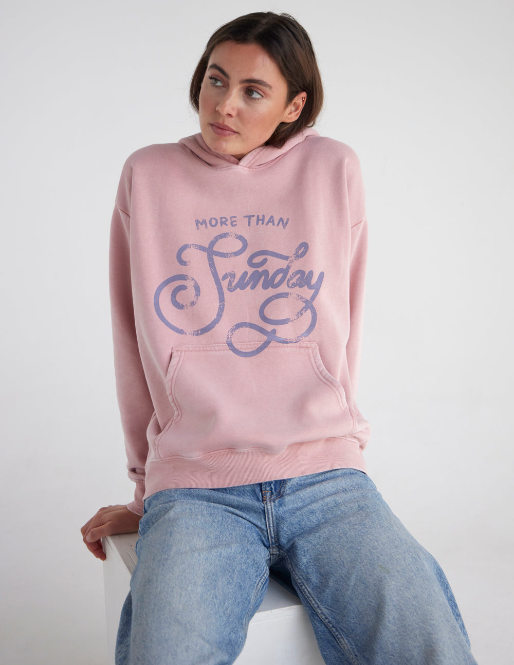 More Than Sunday Unisex Cotton Hoodie Casual Loungewear
