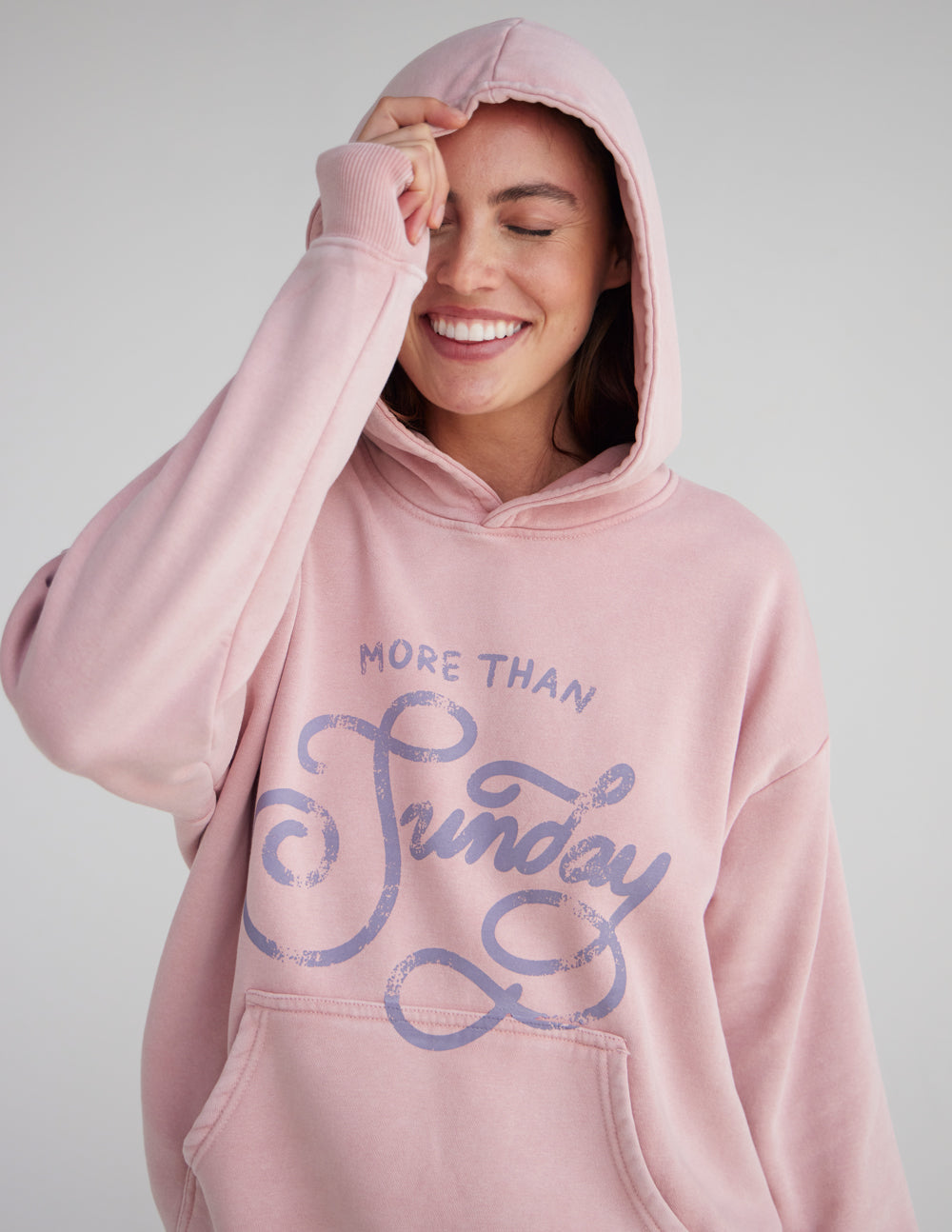 More Than Sunday Unisex Cotton Hoodie Casual Loungewear