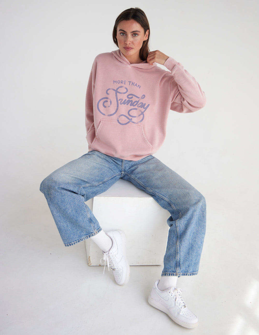More Than Sunday Unisex Cotton Hoodie Casual Loungewear