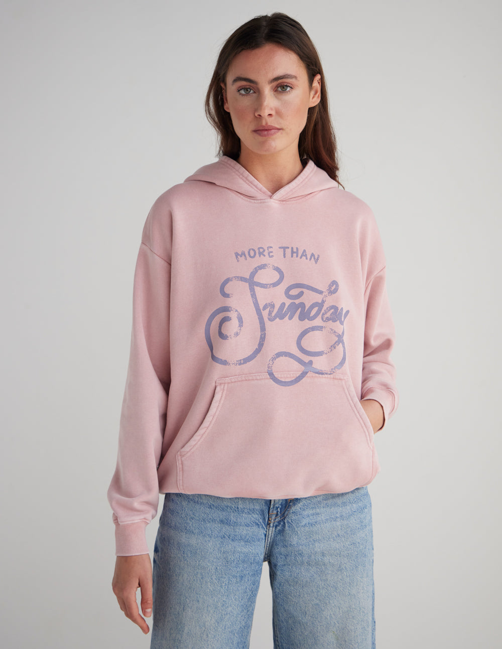 More Than Sunday Unisex Cotton Hoodie Casual Loungewear