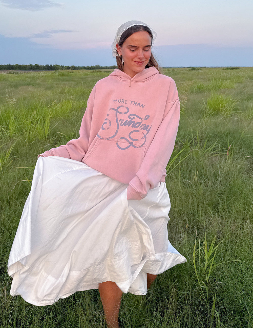 More Than Sunday Unisex Cotton Hoodie Casual Loungewear