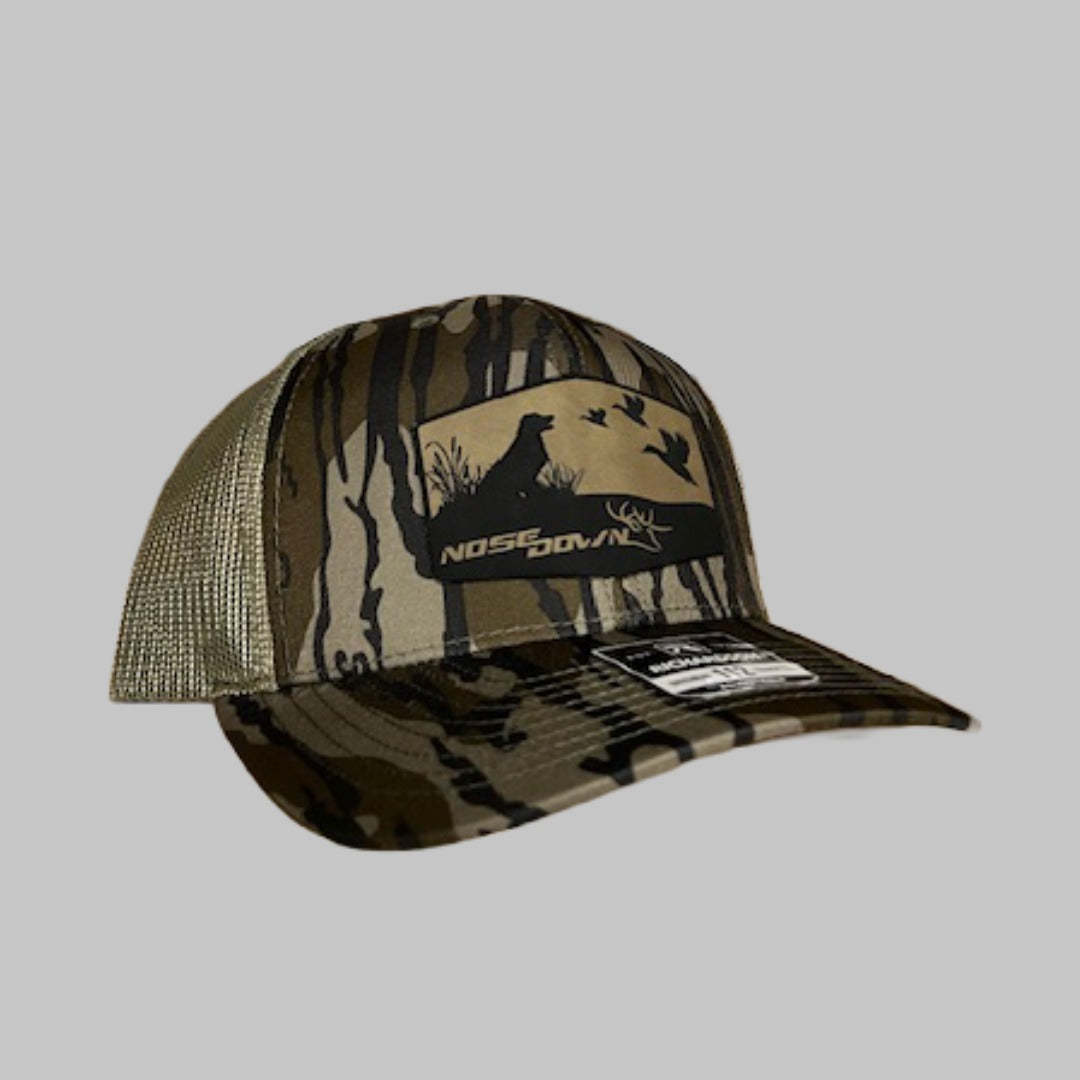 Big Duck Dog Trucker Hat - Outdoor Hunting Mesh Back Cap