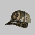 Lab Duck Dog Trucker Hat - Camo Outdoor Snapback Cap