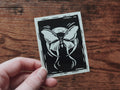 Moth Moon Sticker