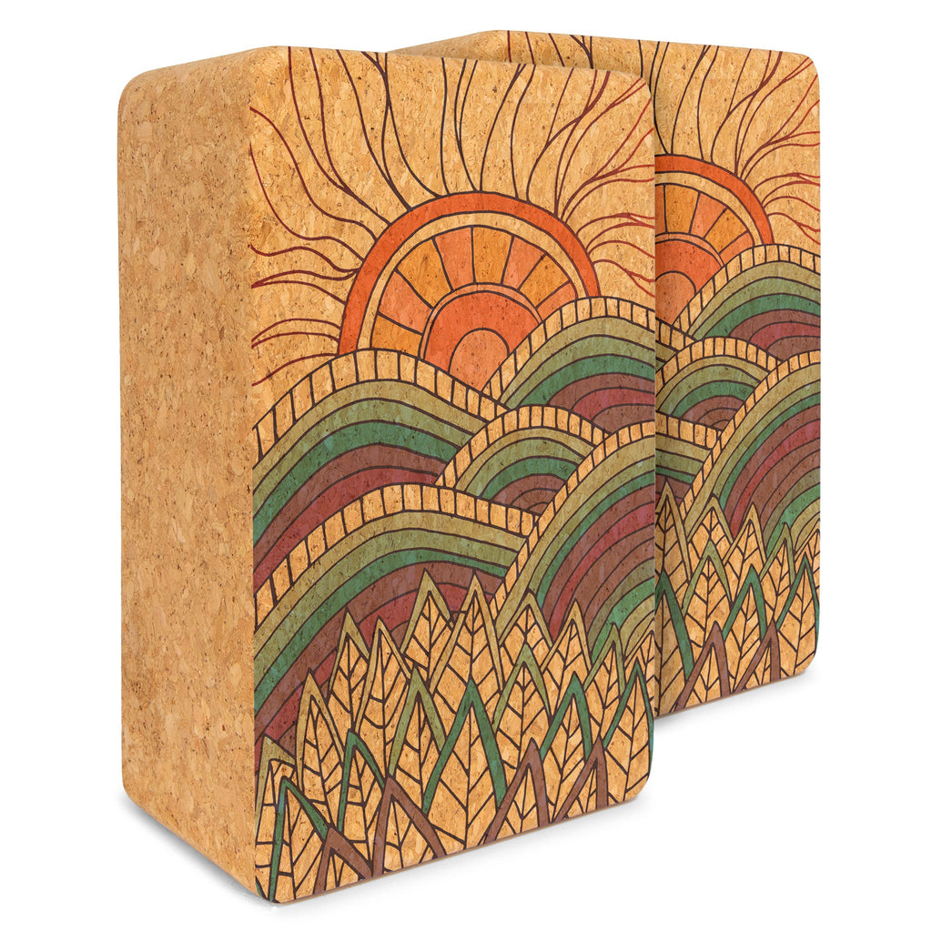 Artist Cork Yoga Block Set - Sustainable Support for Yoga