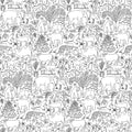 Mowgli Wallpaper in White and Black