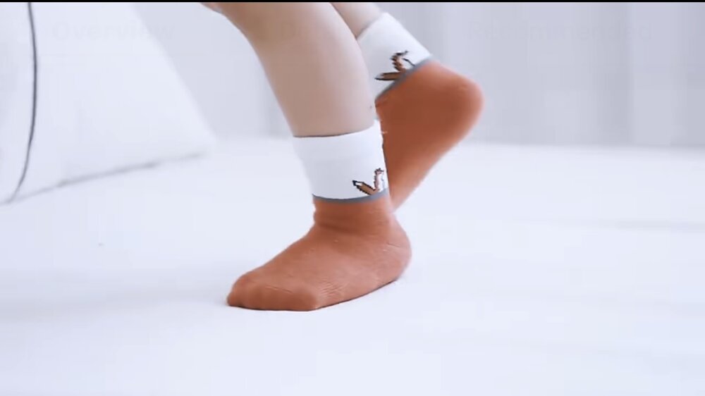 Organic Cotton Kids' Socks - Fox Design for Toddlers