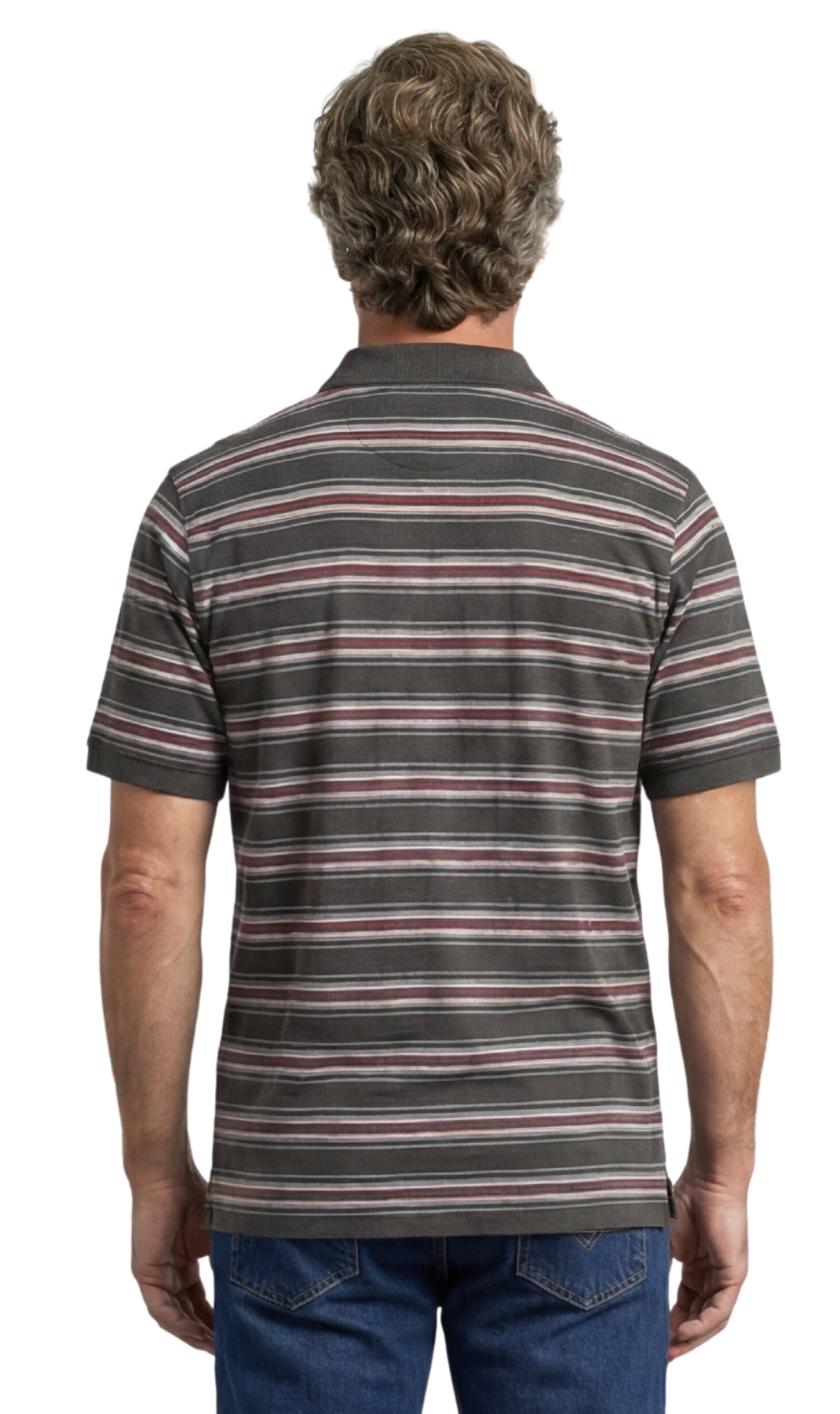 Men's Short Sleeve Pique Polo Shirt with Chest Pocket - Regular Fit
