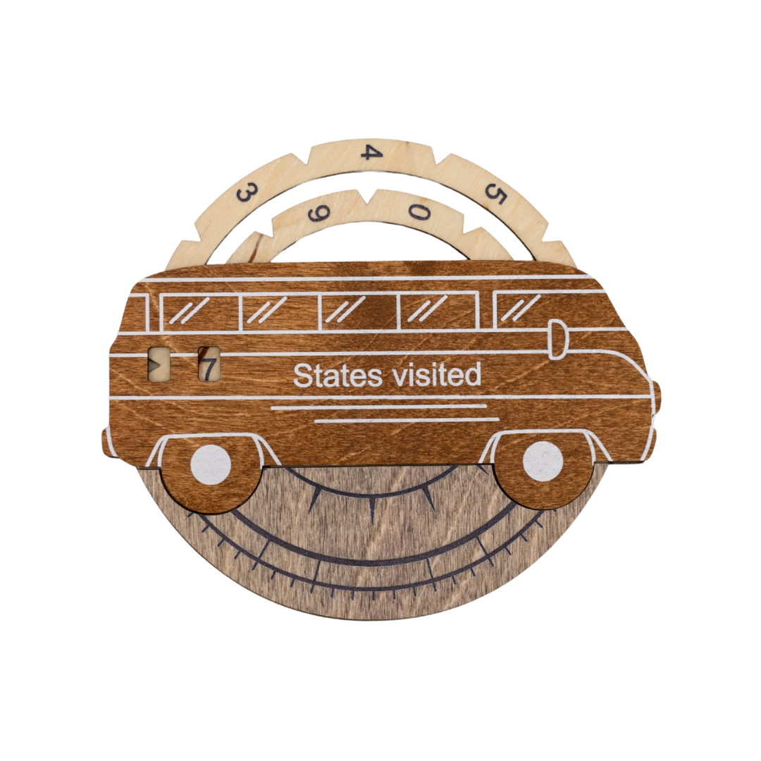 3D wooden USA map with multicolor finish for travel tracking and wall decor