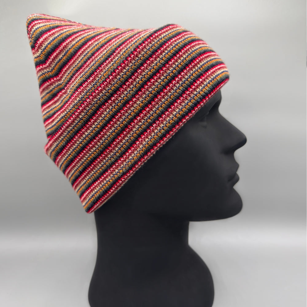 Haakwear Traditional Stitch Beanie, Multi Color Knit Winter Hat, Made in USA