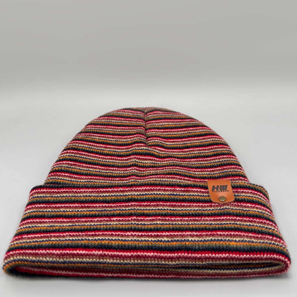 Haakwear Traditional Stitch Beanie, Multi Color Knit Winter Hat, Made in USA