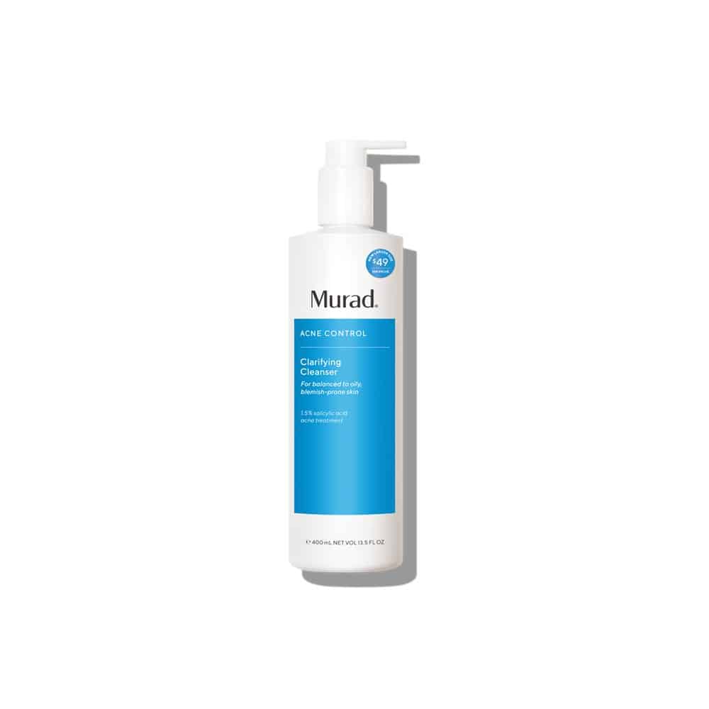 Murad Clarifying Cleanser 13.5oz jumbo bottle for acne-prone skin.