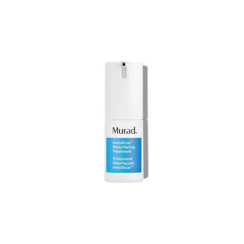 Murad InvisiScar Resurfacing Treatment in clinical white and blue packaging
