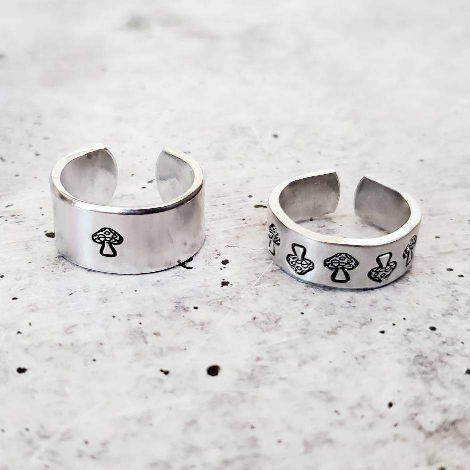 Mushroom Silver Ring