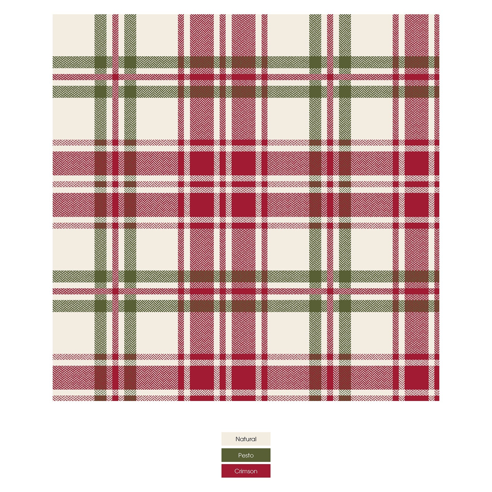 Print 3/4 Sleeve Babydoll Outfit Set in Fireside Plaid