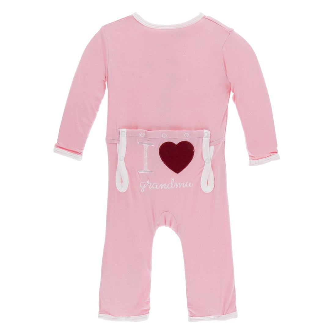 Applique Coverall with Zipper in Lotus I Love Grandma