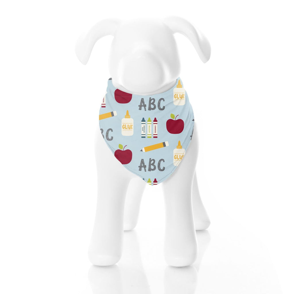 Print Dog Bandana in Spring Sky First Day of School
