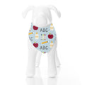 Print Dog Bandana in Spring Sky First Day of School