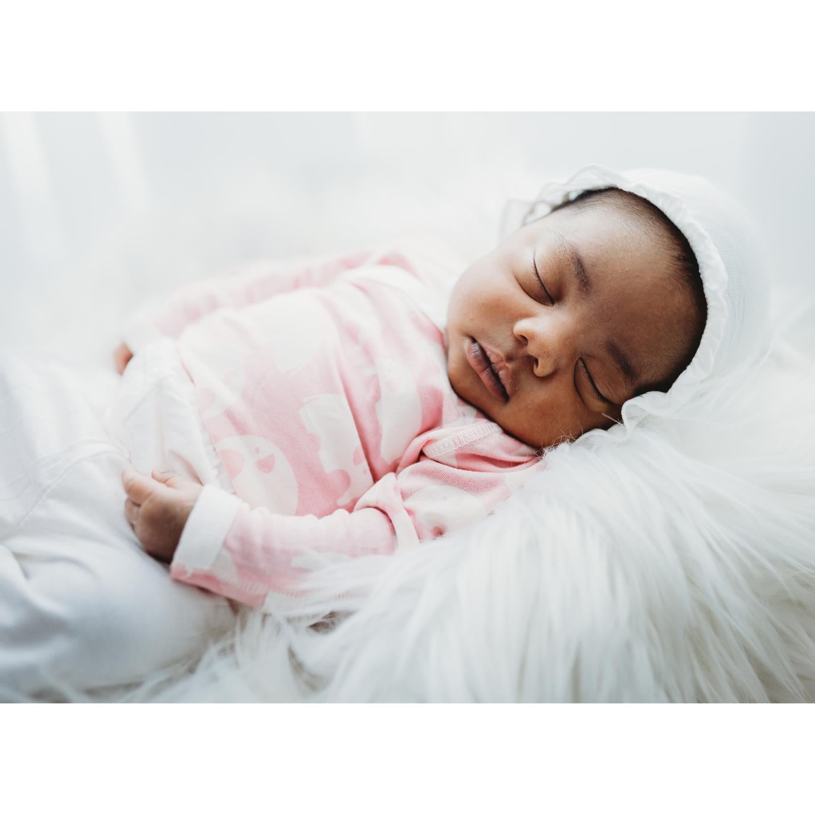 Essentials Ruffle Kimono Newborn Gift Set in Lotus Elephant