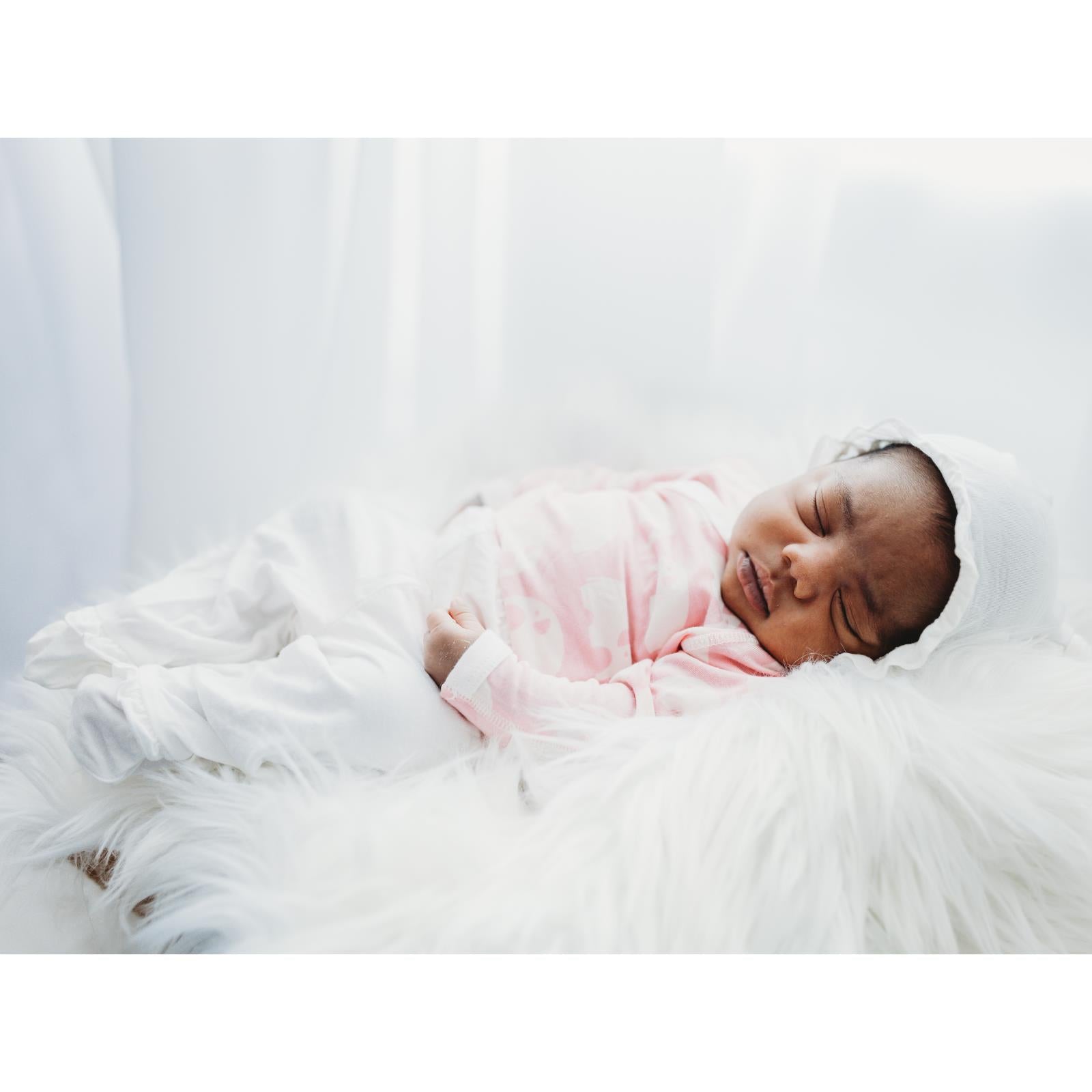 Essentials Ruffle Kimono Newborn Gift Set in Lotus Elephant