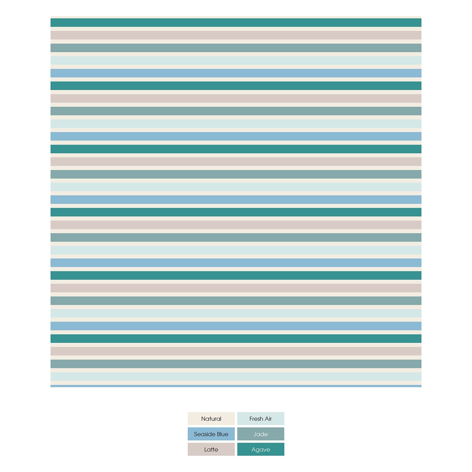 Print Casual Pants in Lakeside Stripe