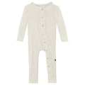 Coverall with Snaps in Natural