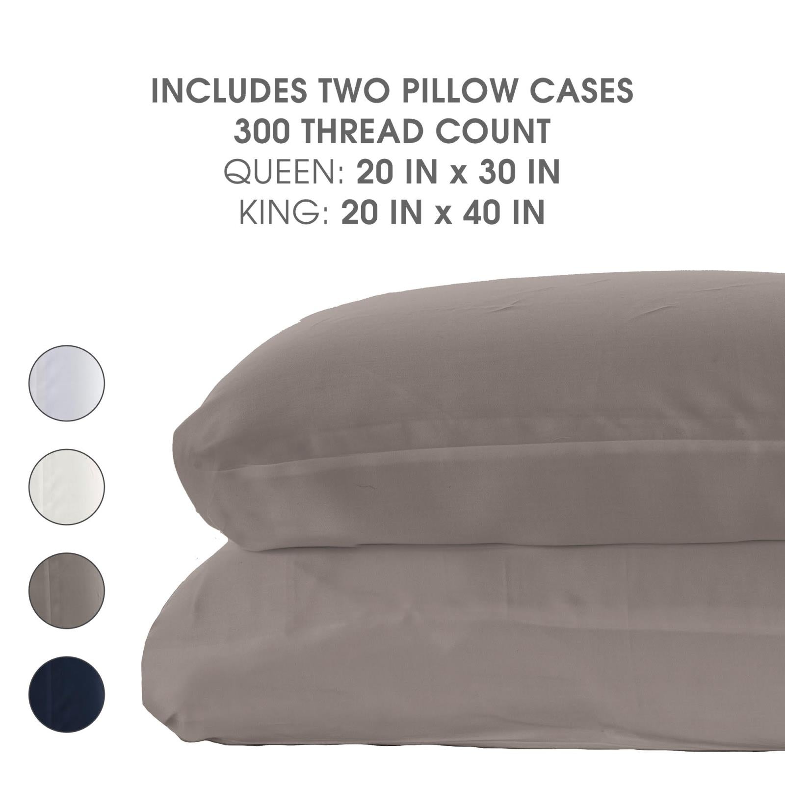 Woven Pillowcase Set in Feather