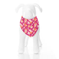 Print Dog Bandana in Calypso Orange Cream
