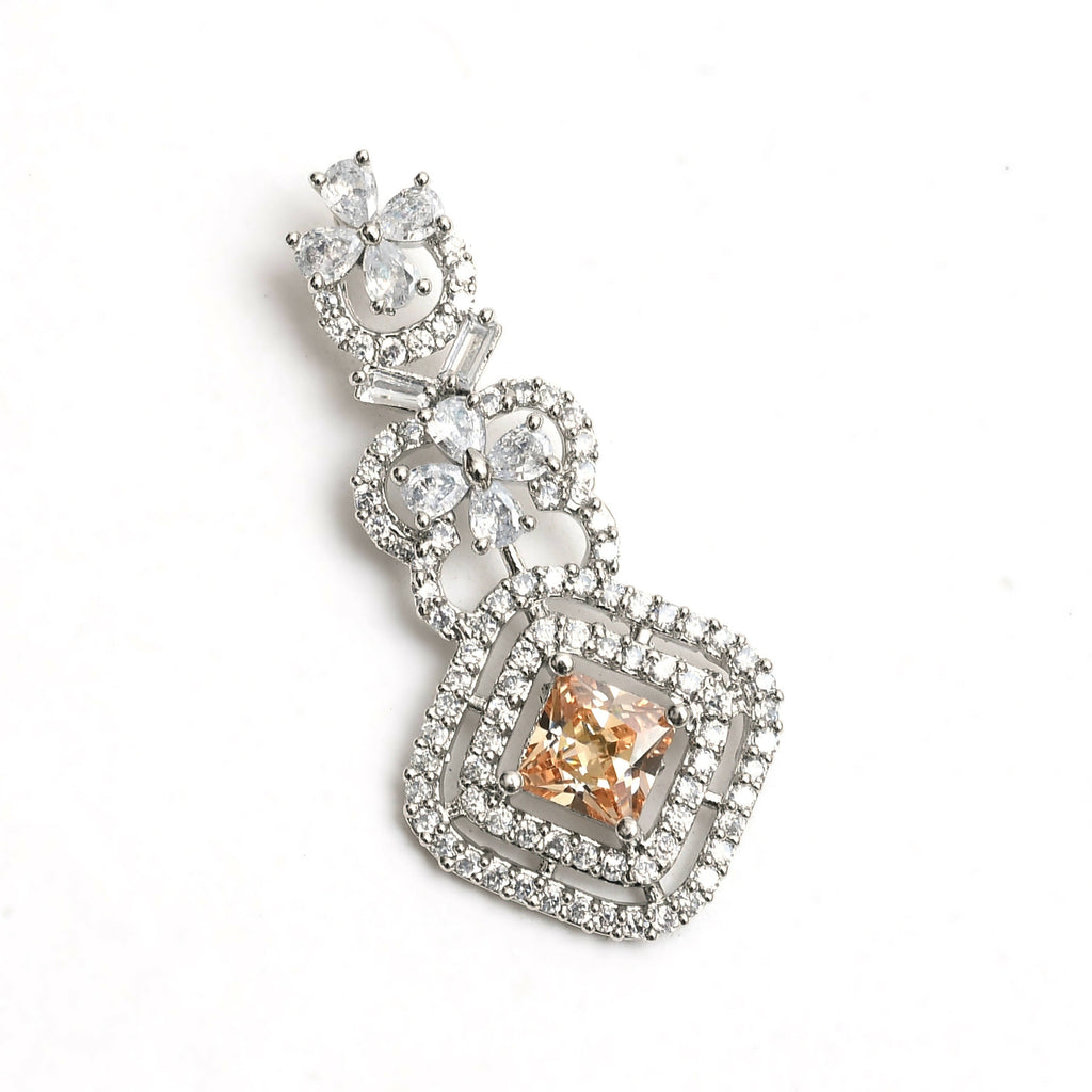 Multi-Color American Diamond Choker Necklace Set for Women