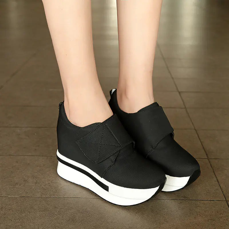 Korean Style Thick Sole Platform Shoes with Height Increase
