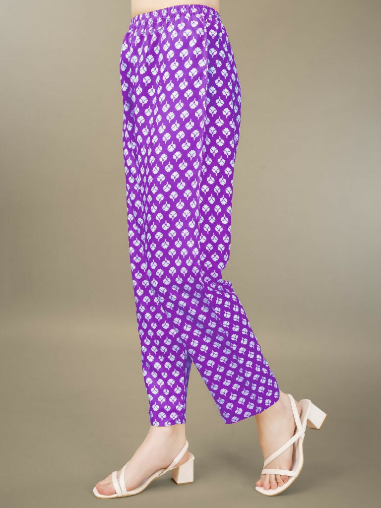 Purple Rayon Straight Kurta Set with Embroidery and Sequence Work