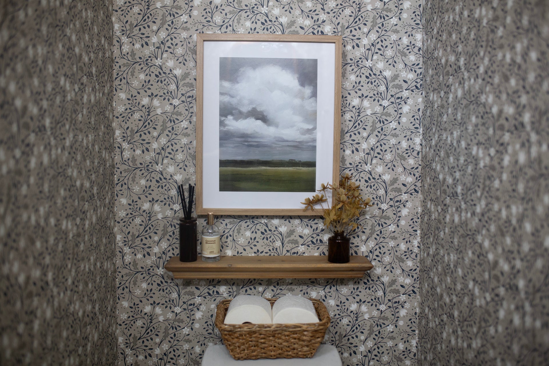 Clematis Botanical Peel and Stick Wallpaper by Anna Black Creative