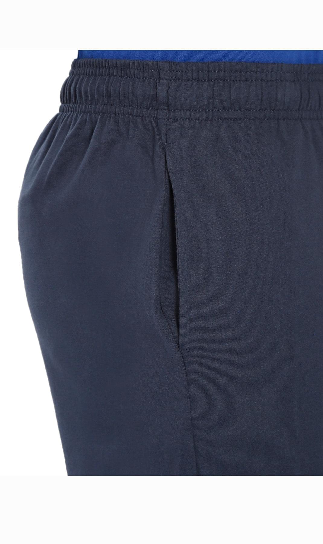 Men's 100% Cotton Knit Shorts with Inner Drawstring
