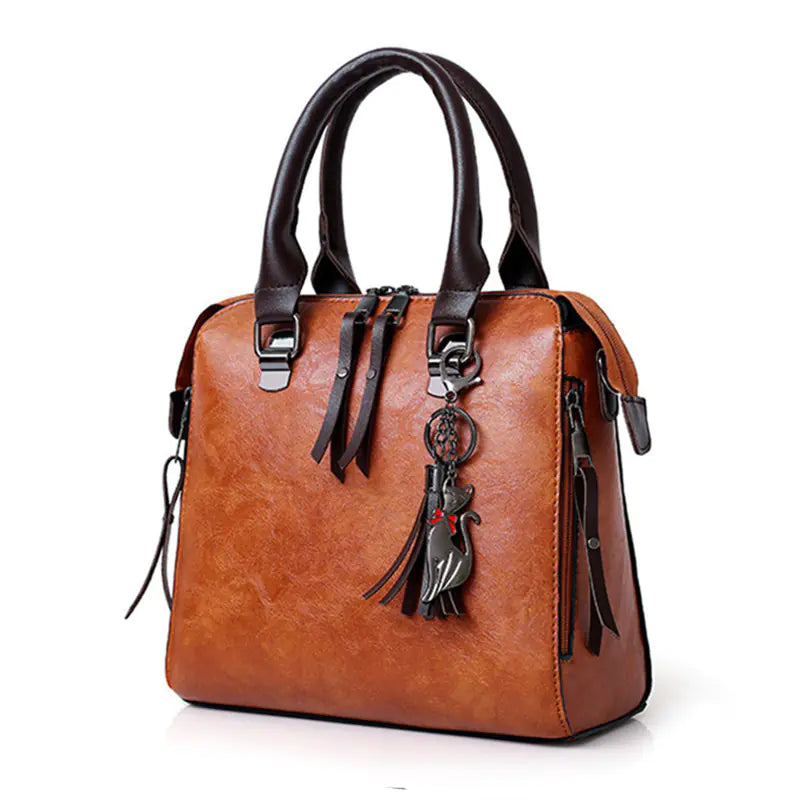 Luxury Women’s Leather Handbag & Wallet 4-Piece Set