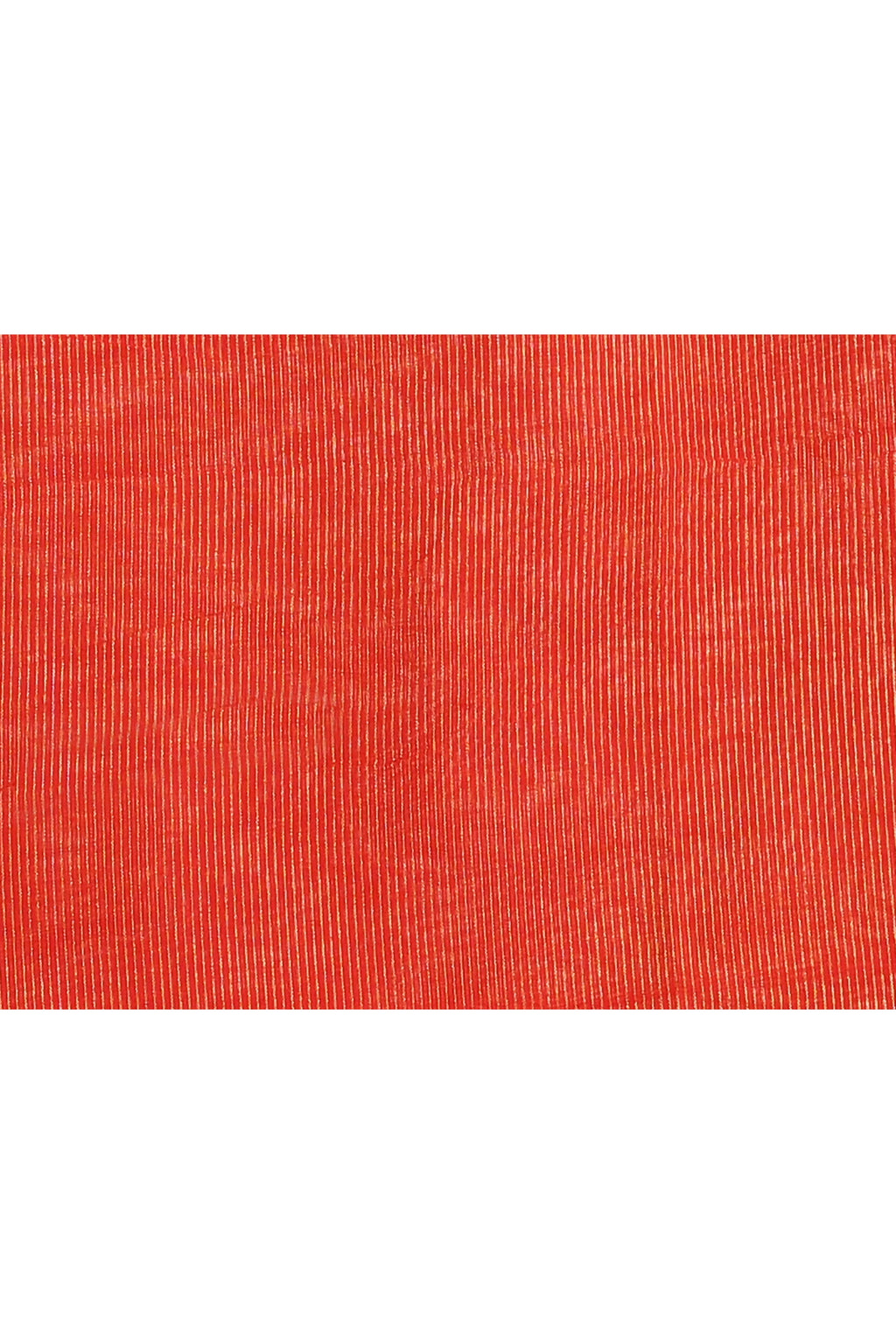 Red Embellished Cotton Blend Zari Check Handloom Saree for Women