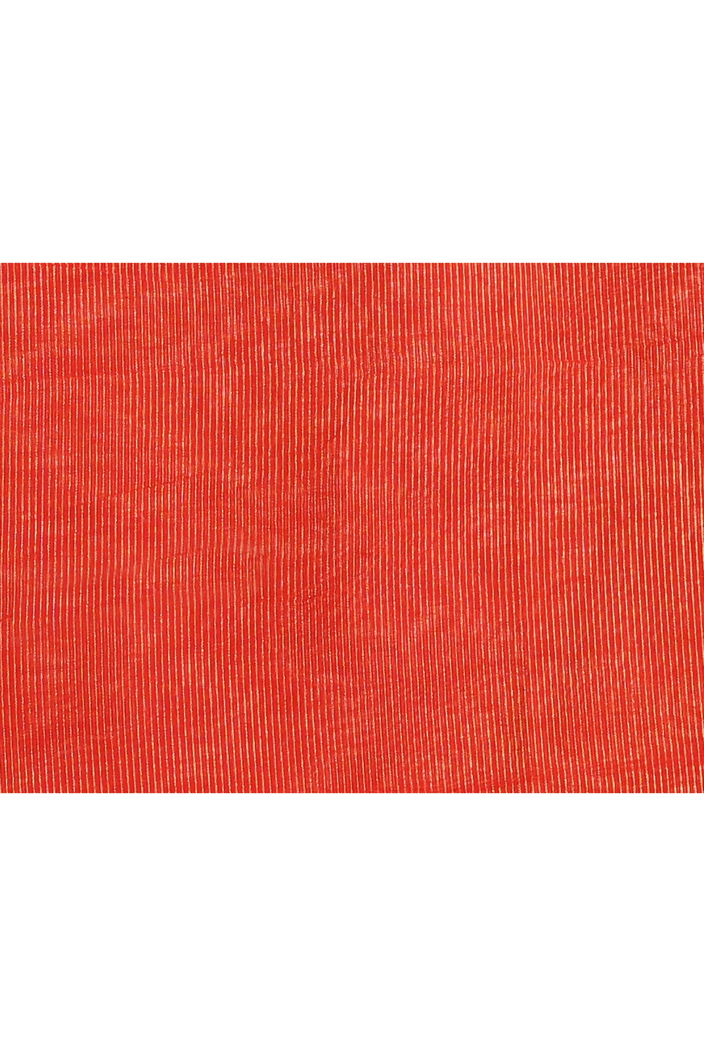 Red Embellished Cotton Blend Zari Check Handloom Saree for Women