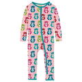 Print Coverall with 2 Way Zipper in Lotus Happy Teddy