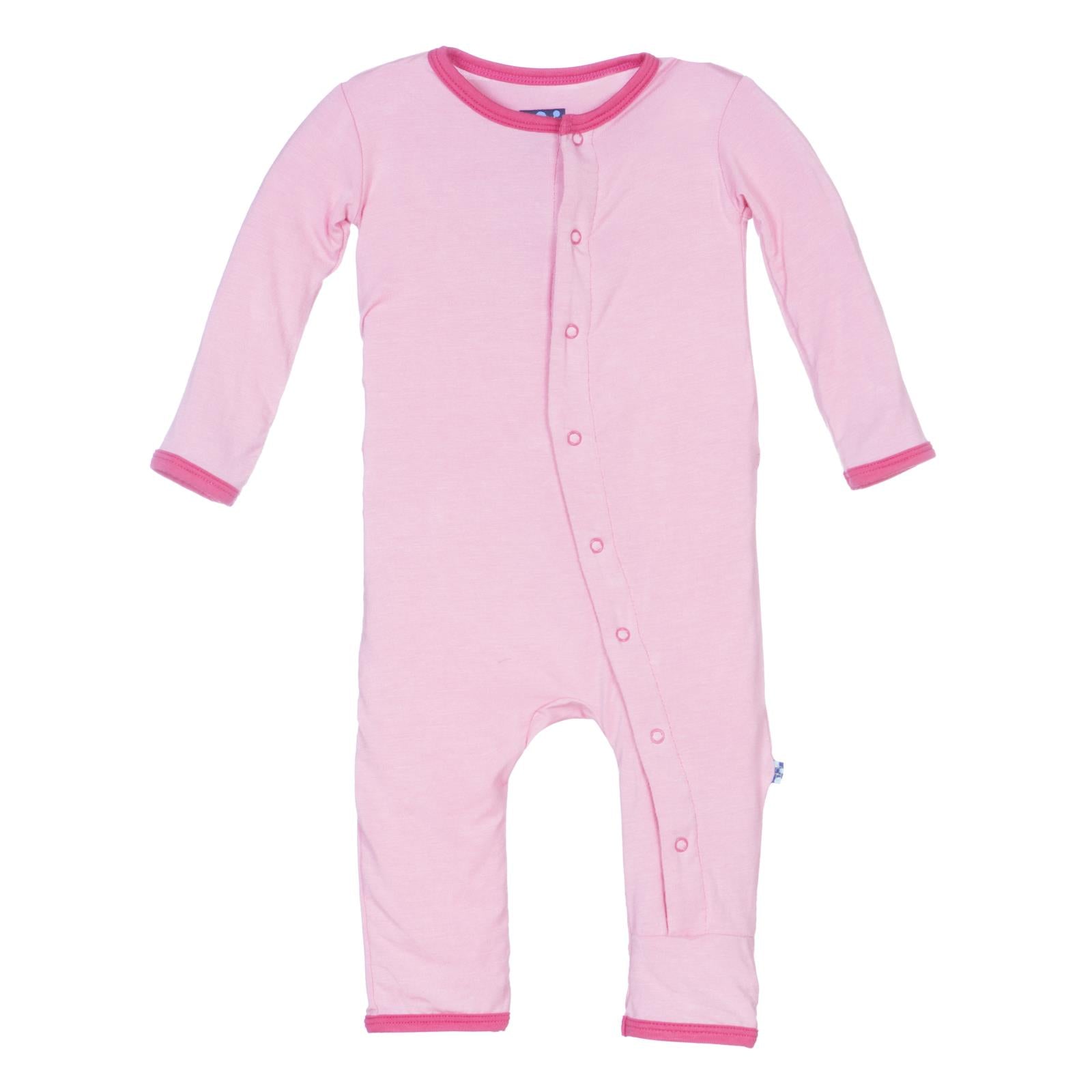 Holiday Applique Coverall in Lotus Proud Sister with Desert Rose Trim