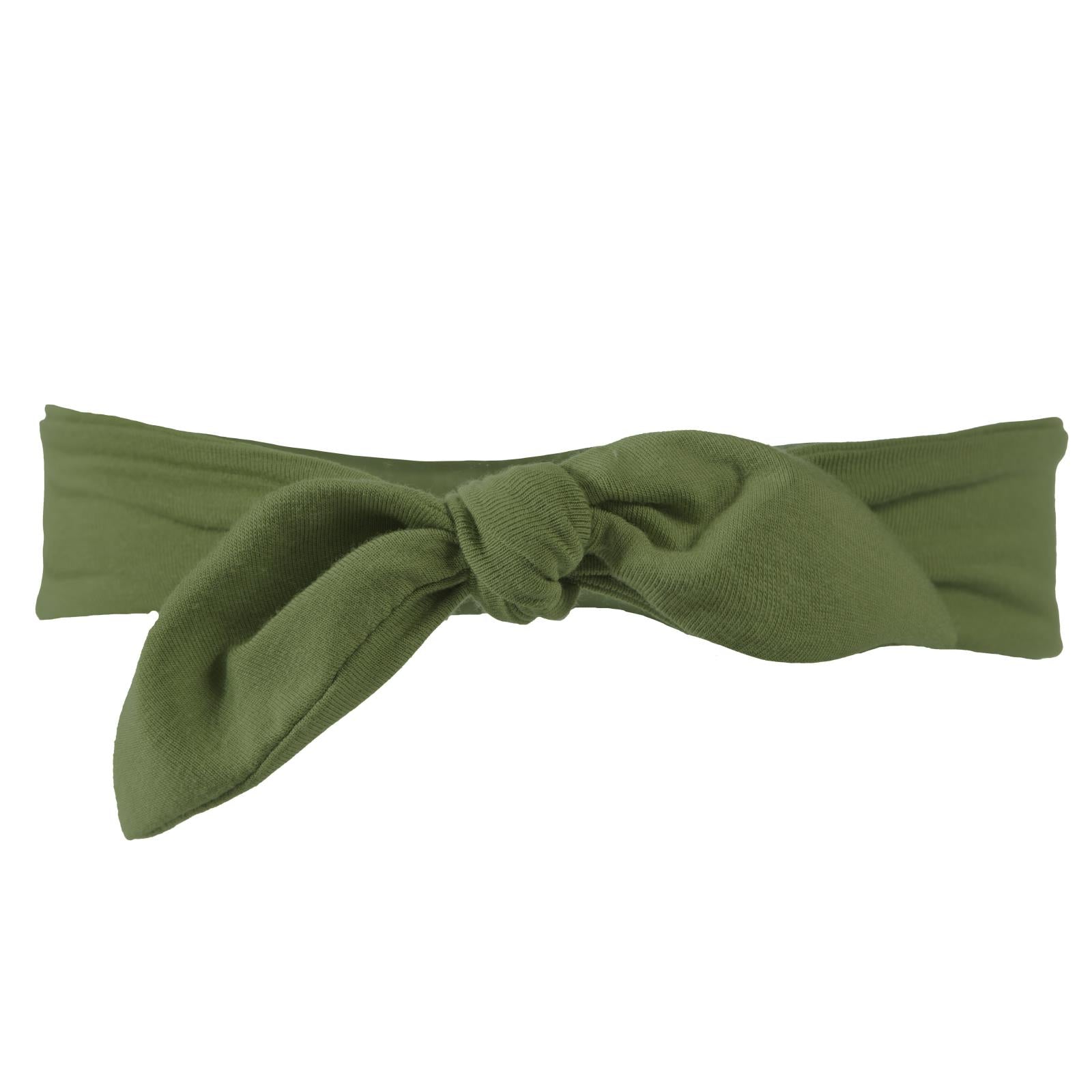 Bow Headband in Moss