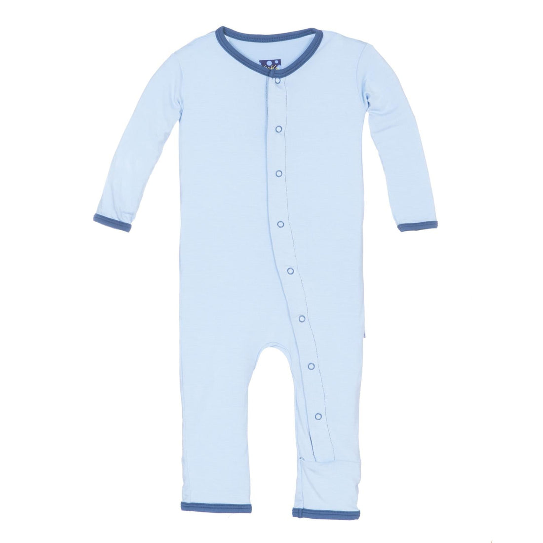 Holiday Fitted Applique Coverall in Pond Proud Brother
