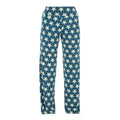 Women's pajama pants in Heritage Blue with a distressed Natural star print.