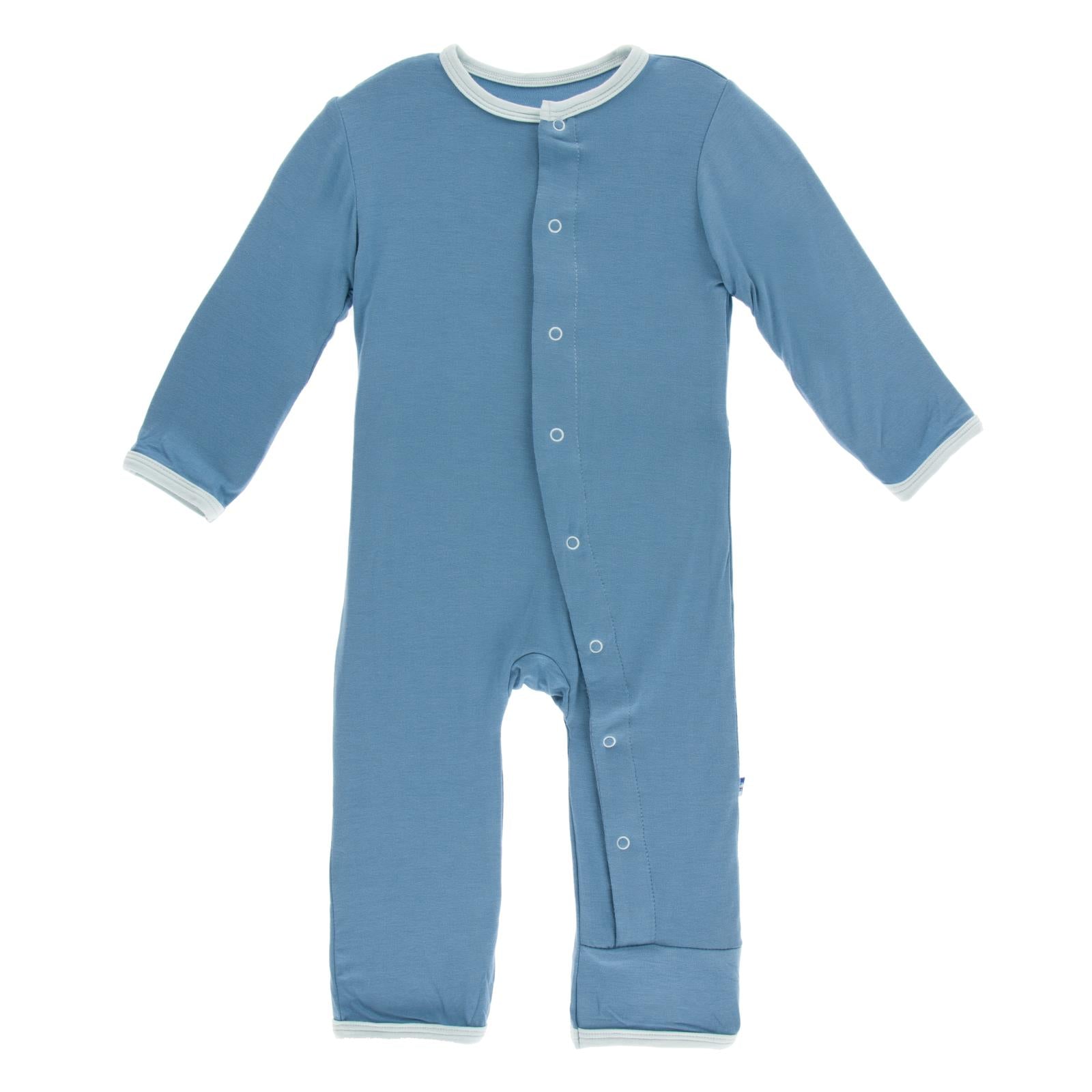 Holiday Applique Coverall in Blue Moon Big Brother