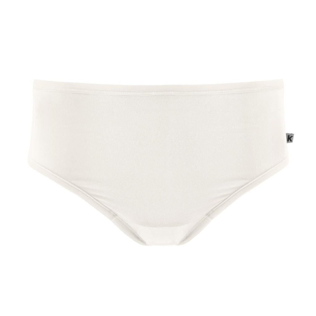 Women's classic style brief underwear in Natural color, soft bamboo fabric