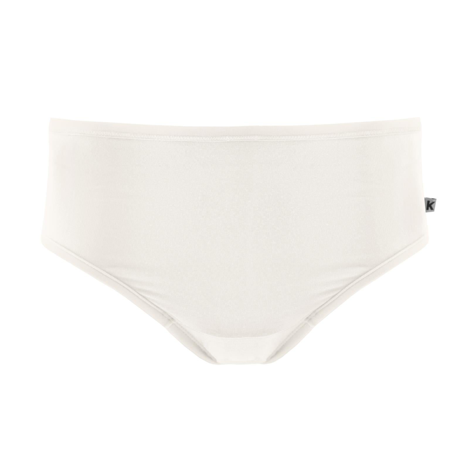 Women's classic style brief underwear in Natural color, soft bamboo fabric