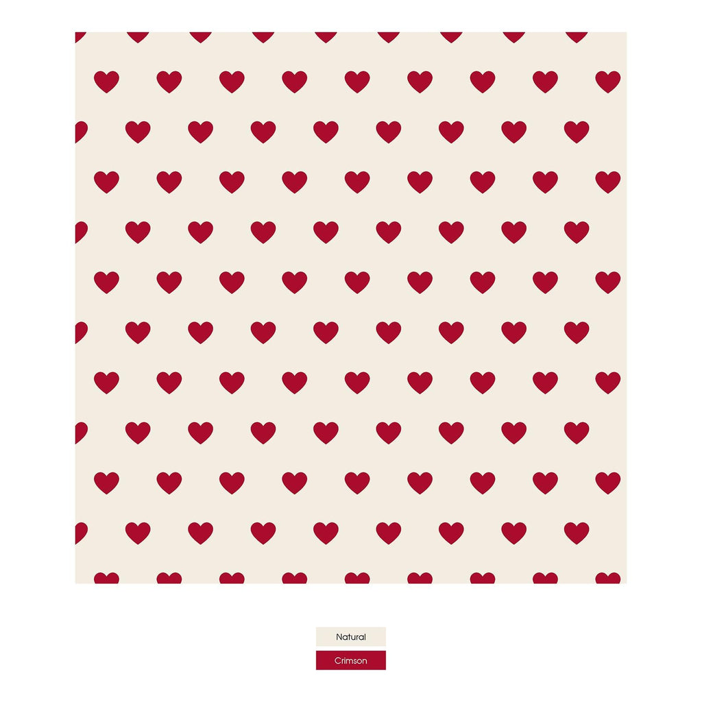 Men's Print Boxer Short in Natural Hearts