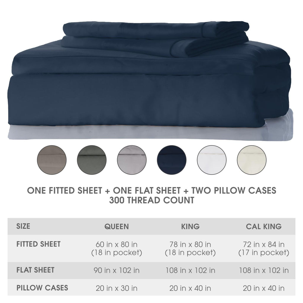 Woven Sheet Set in Suede Blue for Baby and Toddler Cribs