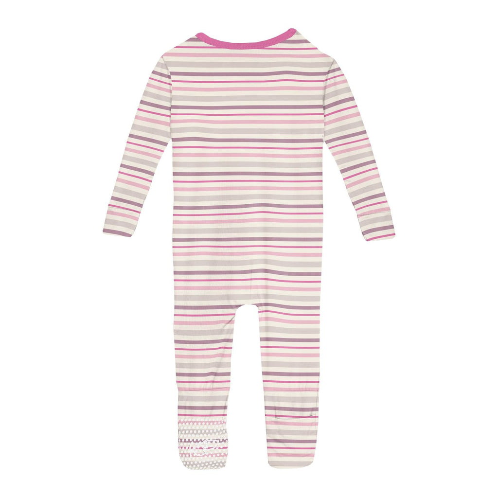 Print Convertible Sleeper with Zipper in Whimsical Stripe