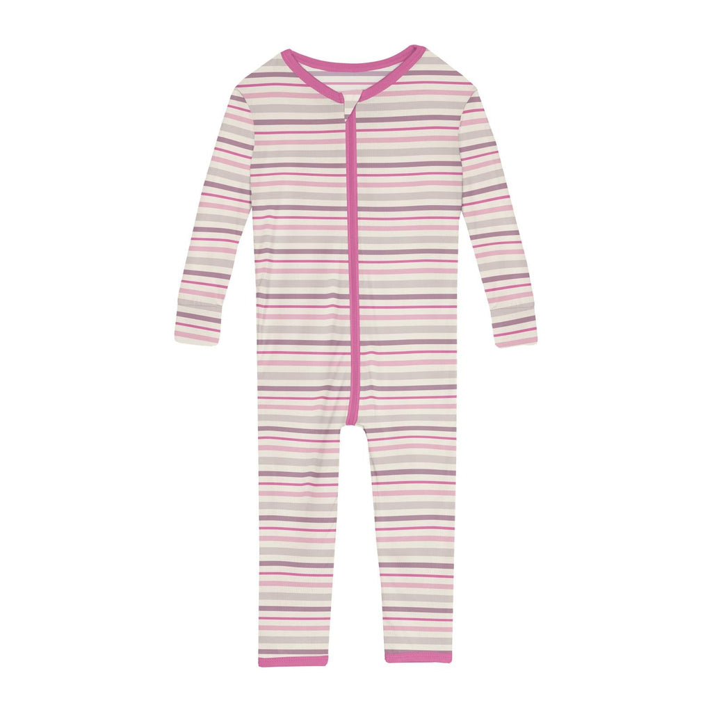 Print Convertible Sleeper with Zipper in Whimsical Stripe