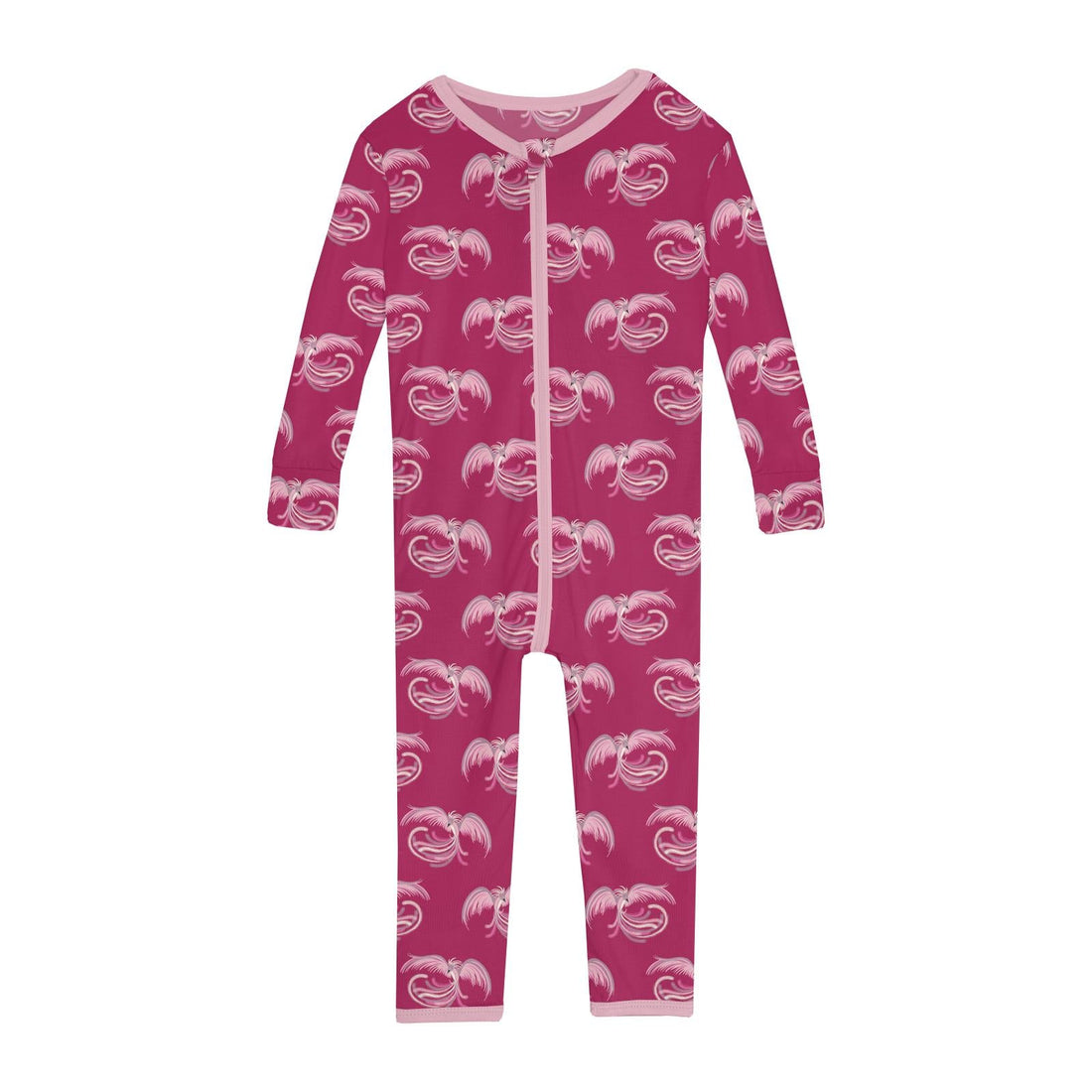 Print Convertible Sleeper with Zipper in Dragon Fruit Phoenix