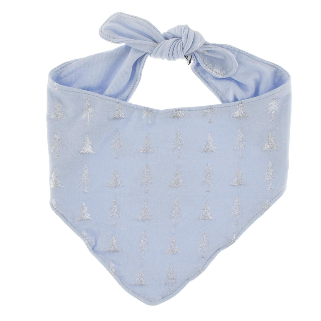 Print Dog Bandana in Frost Silver Trees